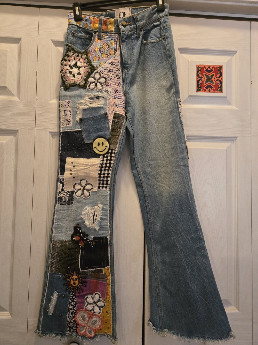 NWOT: BDG Urban Outfitters High-Waisted Craft Flare Patchwork Jeans - Size 26
